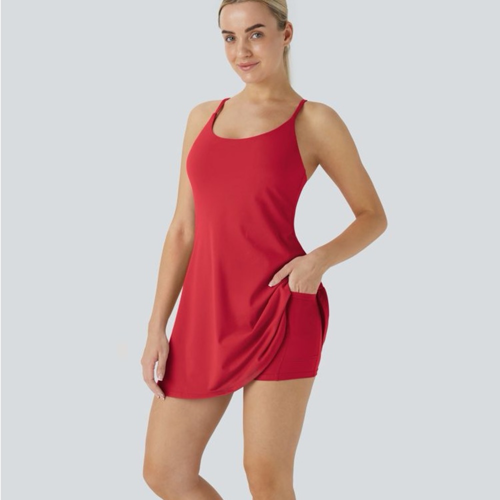 Halara Softlyzero Plush Backless Active Dress - M… - image 3
